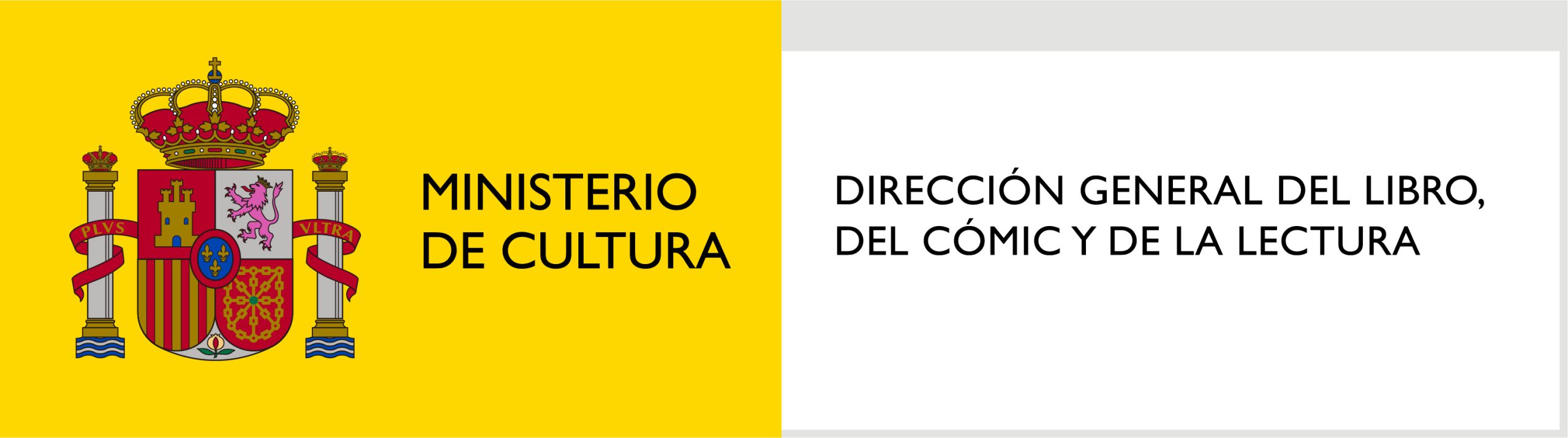 Logotipo institucional del Ministerio de Cultura de España y la Dirección General del Libro, del Cómic y de la Lectura.